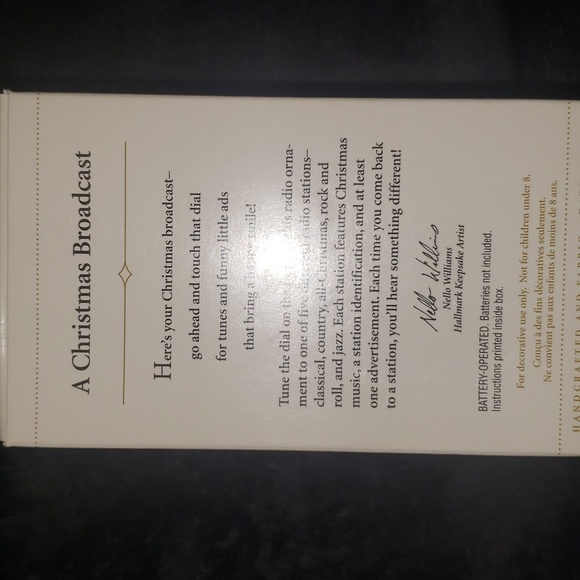 COPY - Hallmark Keepsake Ornament A Christmas Broadcast Radio Sound Music - Picture 5 of 10